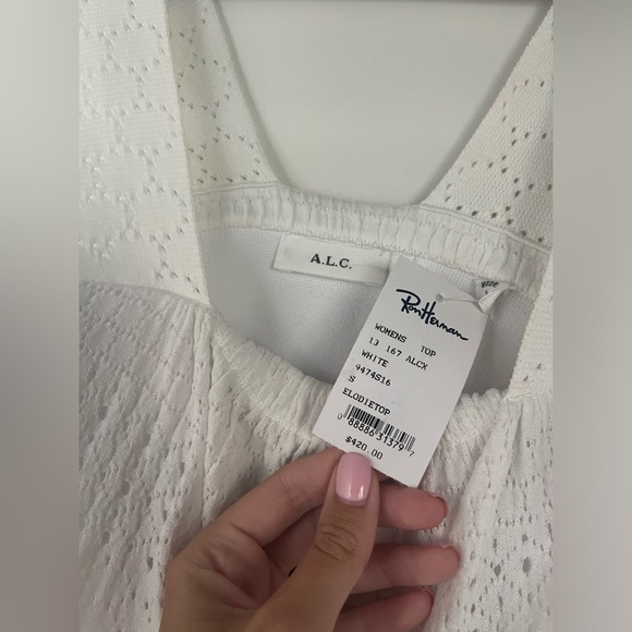 New With Tags A.L.C. Elodie Top in White - Picture 4 of 4
